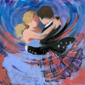 Blue Romance, Giclée Art Print by Janet McCrorie