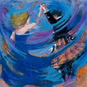 Birlin Blue, Giclée Art Print by Janet McCrorie