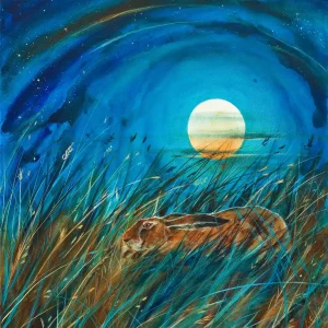 Resting in the Moonlight, Giclée Art Print by Keli Clark