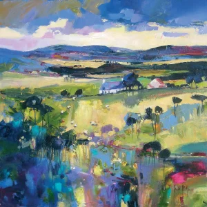 Highland Cottages, Giclée Art Print by Kate Philp