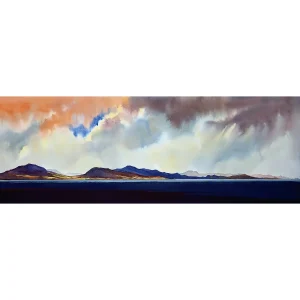 Down the sound to Ardnamurchan light, Giclée Art Print by Peter McDermott