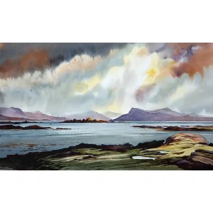 Becoming brighter by evening, Battleship Island, Giclée Art Print by Peter McDermott