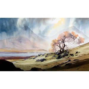 A prolonged spell of drizzly rain will affect all parts of the Highlands and Islands, Giclée Art Print by Peter McDermott