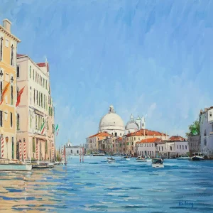 Craft on the Grand Canal, Giclée Art Print by Robert Kelsey