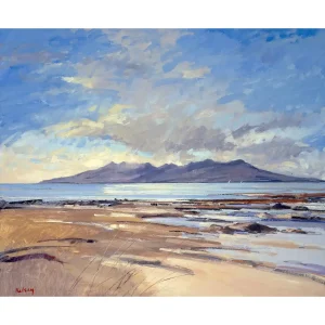 Evening Clouds over Rhum, Giclée Art Print by Robert Kelsey