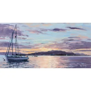 Loch Crinan Sunset, Giclée Art Print by Robert Kelsey