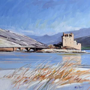 Eilean Donan Castle in Winter, Giclée Art Print by Robert Kelsey