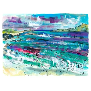 Traigh na Criche Iona, Giclée Art Print by Clare Arbuthnott