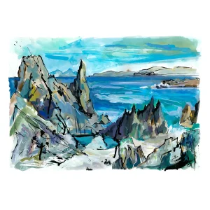 Pulpit Rock, Giclée Art Print by Clare Arbuthnott