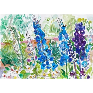 Delphinium Blue, Giclée Art Print by Clare Arbuthnott