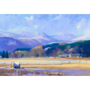 The Resting Land, Ballinluig, Giclée Art Print by Colin Robertson