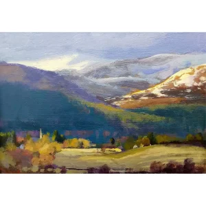 The Edge of Winter, Braemar, Giclée Art Print by Colin Robertson
