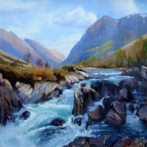 Rush of the Thaw, Glencoe, Giclée Art Print by Colin Robertson