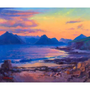 Embers of the Cuillins, Elgol, Giclée Art Print by Colin Robertson