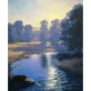 Softly the River Flows, Giclée Art Print by Colin Robertson
