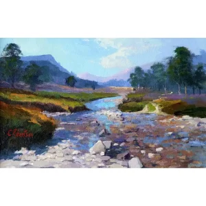 Spring Blue, Giclée Art Print by Colin Robertson