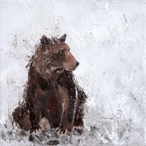 Bear in the Mist, Giclée Art Print by Charlotte Strawbridge