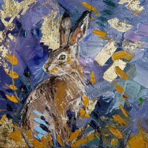 Night Hare, Giclée Art Print by Charlotte Strawbridge