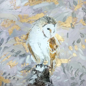 Resting Owl, Giclée Art Print by Charlotte Strawbridge
