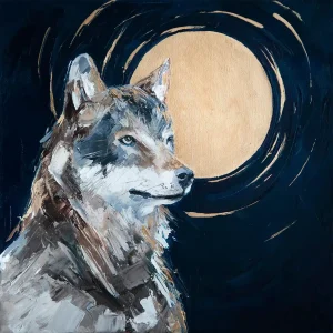 Wolf Moon, Giclée Art Print by Charlotte Strawbridge