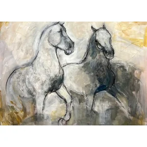 Horses of San Marco, Giclée Art Print by Diana Hand