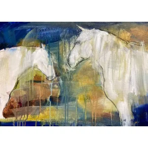 The Language of Horses, Giclée Art Print by Diana Hand