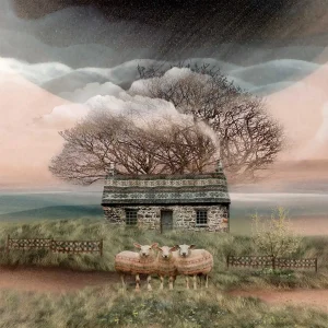 Sea Grass Bothy, Giclée Art Print by Esther Cohen