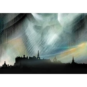 Stormy Skyline, Giclée Art Print by Esther Cohen