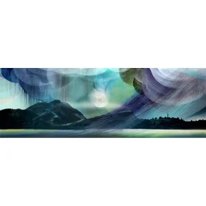 Midnight Storm over Edinburgh, Giclée Art Print by Esther Cohen