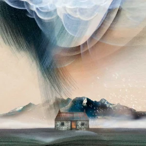 Goatfell Bothy, Giclée Art Print by Esther Cohen