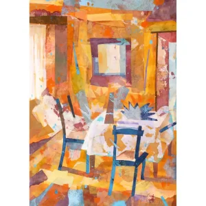 The Unexpected Visit, Giclée Art Print by Emily Little