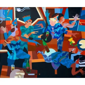 Garden Party, Giclée Art Print by Fred Carson