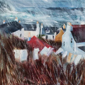 Wet Washing, Giclée Art Print by Fiona Matheson