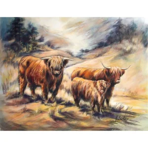 Autumn in the Perthshire Hills, Giclée Art Print by Hilary Barker