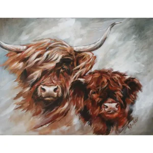 Morag and Son, Giclée Art Print by Hilary Barker