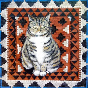 The Cat Who Came to Stay, Giclée Art Print by Ingrid Nilsson
