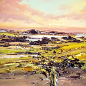 Low Sun, Lewis, Giclée Art Print by John Bathgate