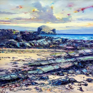 Bass from Seacliff, Giclée Art Print by John Bathgate