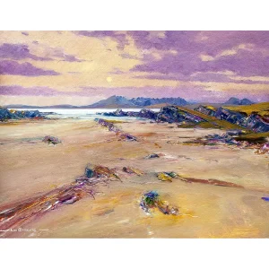 Skye from Arisaig, Giclée Art Print by John Bathgate