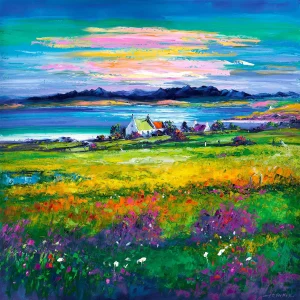 Evening Light on Isle of Skye, Giclée Art Print by Jean Feeney
