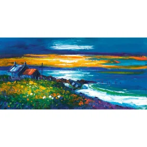 Sunset on a Lewis Shore, Giclée Art Print by Jean Feeney