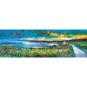 Camuscrois, Isle of Skye, Nightfall, Giclée Art Print by Jean Feeney
