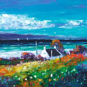 Bright Summer Breeze, Isle of Arran, Giclée Art Print by Jean Feeney