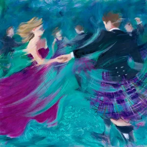 Footprints of the Highlands, Giclée Art Print by Janet McCrorie