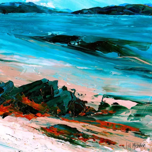 Sunart Blue, Giclée Art Print by Jill McIntosh