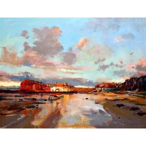 Evening light, North Berwick, Giclée Art Print by Joseph Maxwell-Stuart