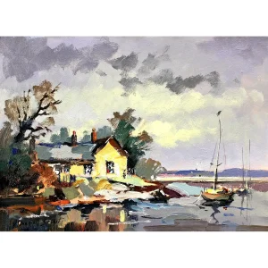 Ferryman’s Cottage, Cramond, Giclée Art Print by Joseph Maxwell-Stuart