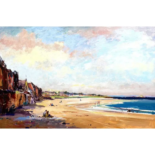 A Fine Day, North Berwick, Giclée Art Print by Joseph Maxwell-Stuart