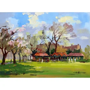 Getting Ready for Cricket, Giclée Art Print by Joseph Maxwell-Stuart