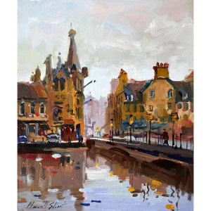 Evening, Leith, Giclée Art Print by Joseph Maxwell-Stuart